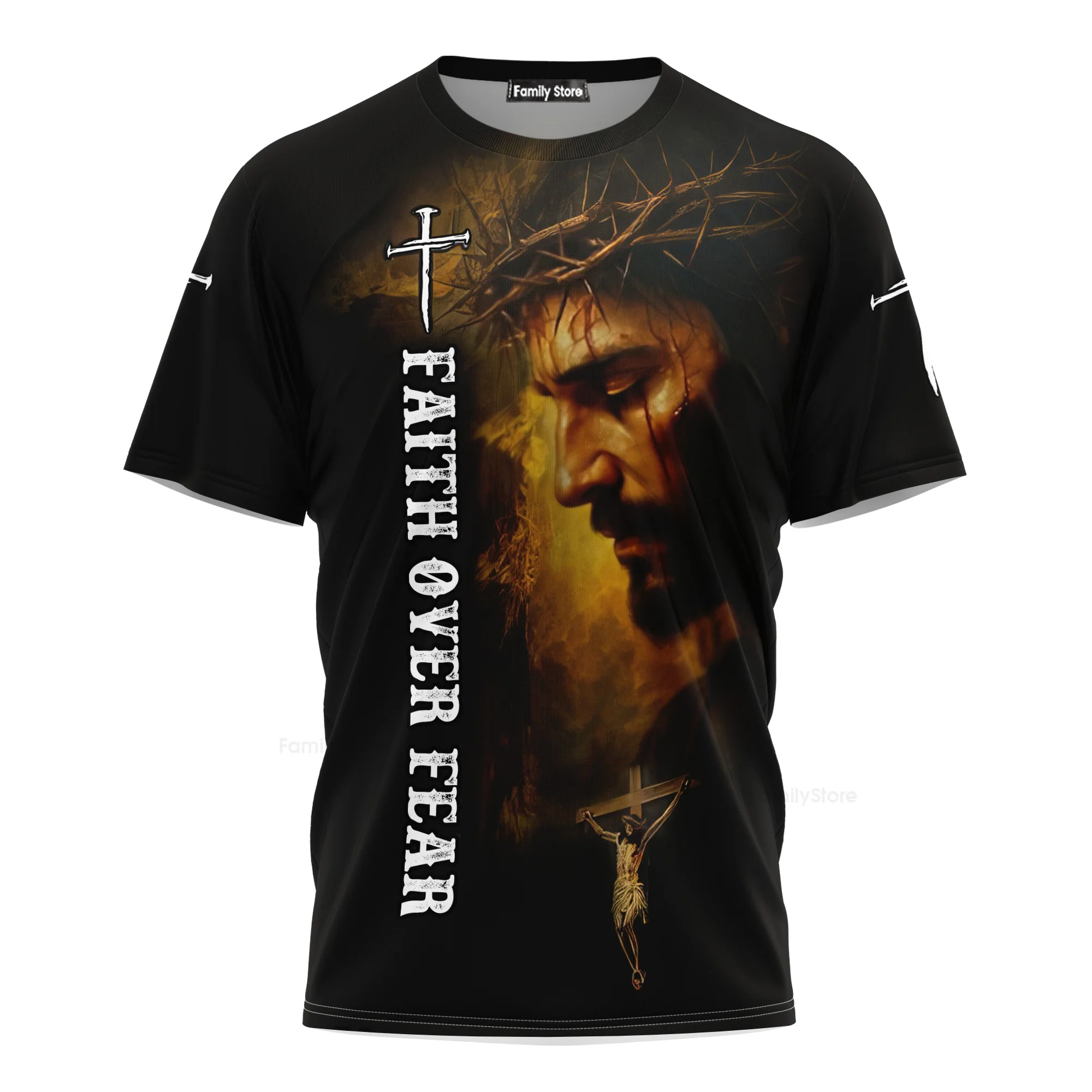 1 Cross 3 Nails 4 Given 3D TShirt - Image 4