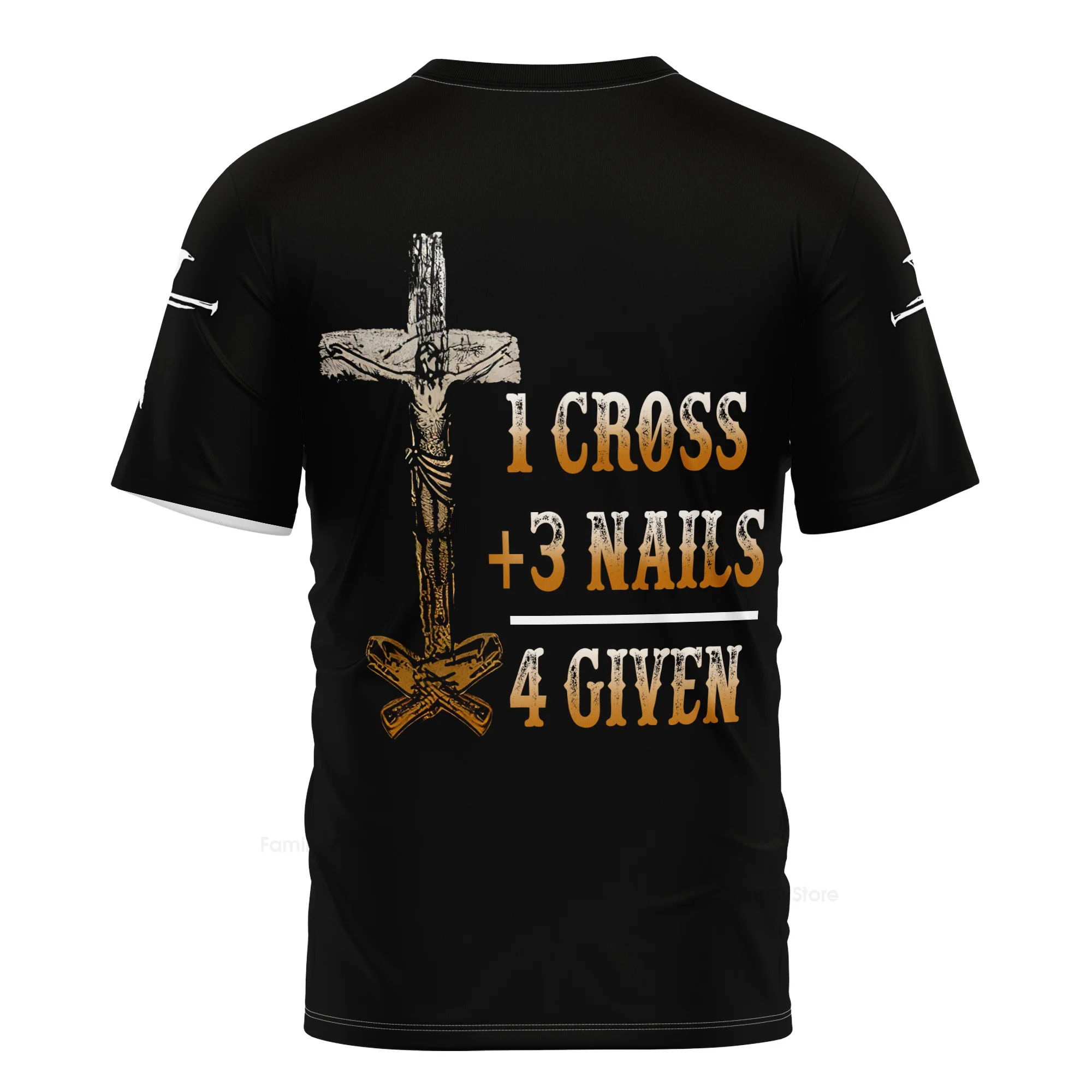 1 Cross 3 Nails 4 Given 3D TShirt - Image 5