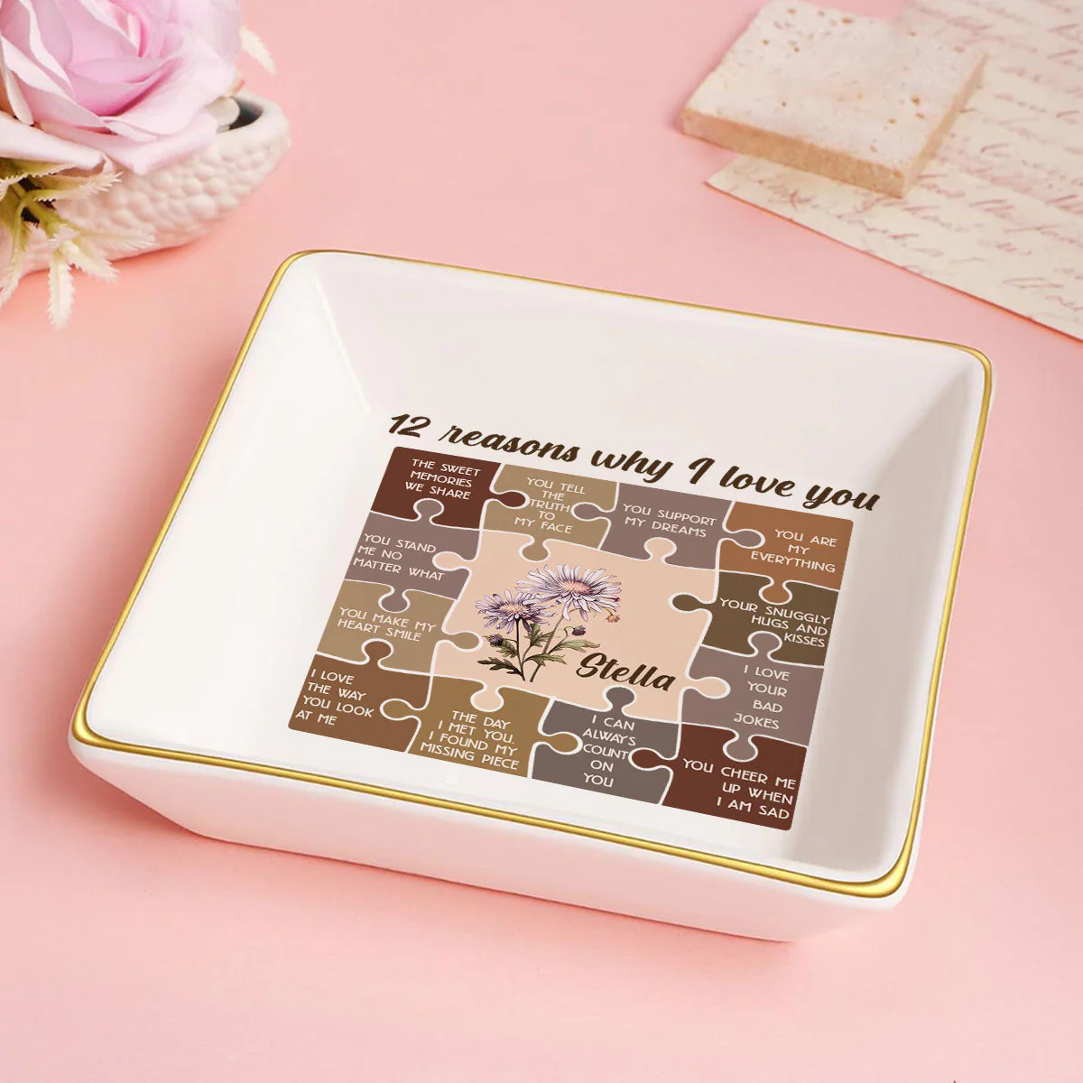 12 Reasons I Love You - Personalized Jewelry Dish - Gift For Besties, Friends, Sisters NA94 - Image 4