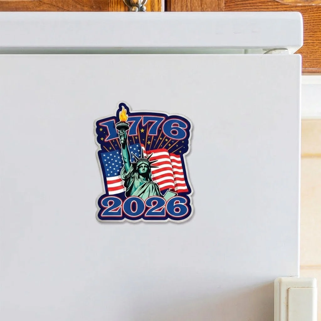 1776–2026 America 250 Years Anniversary - Shape Acrylic Fridge Magnet - Patriotic Gift For Family HN02 - Image 2