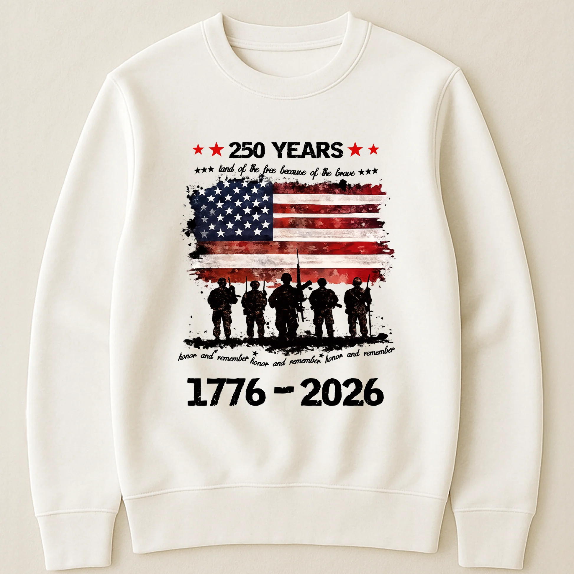 250 Years Land Of The Free Shirt - Gift For Patriotic, Veteran | HN02 - Image 3