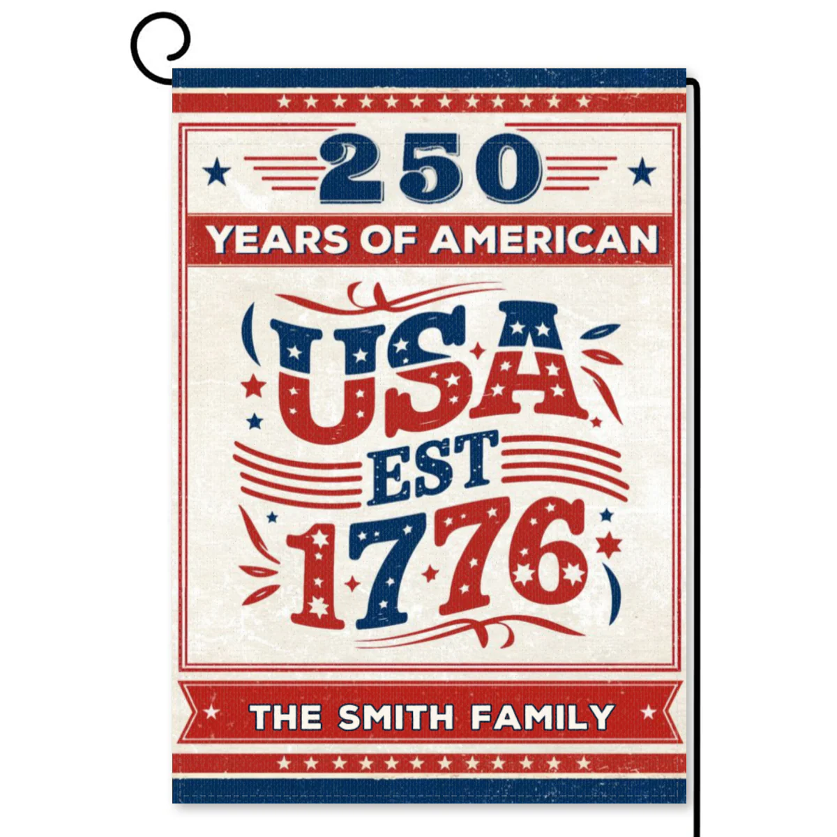 250 Years Of American USA EST 1776 - Personalized Flag - Patriotic Gift For Family, Veteran | HN02 - Image 6