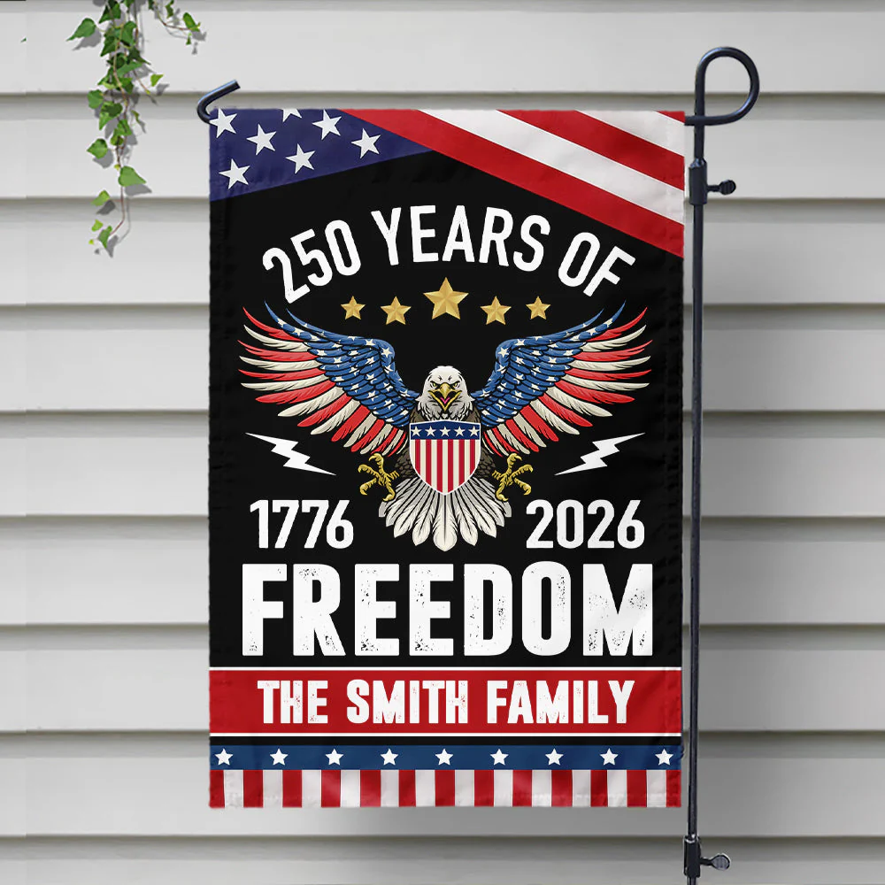 250 Years Of Freedom - Personalized Flag - Patriotic Gift For Family HN02 - Image 6
