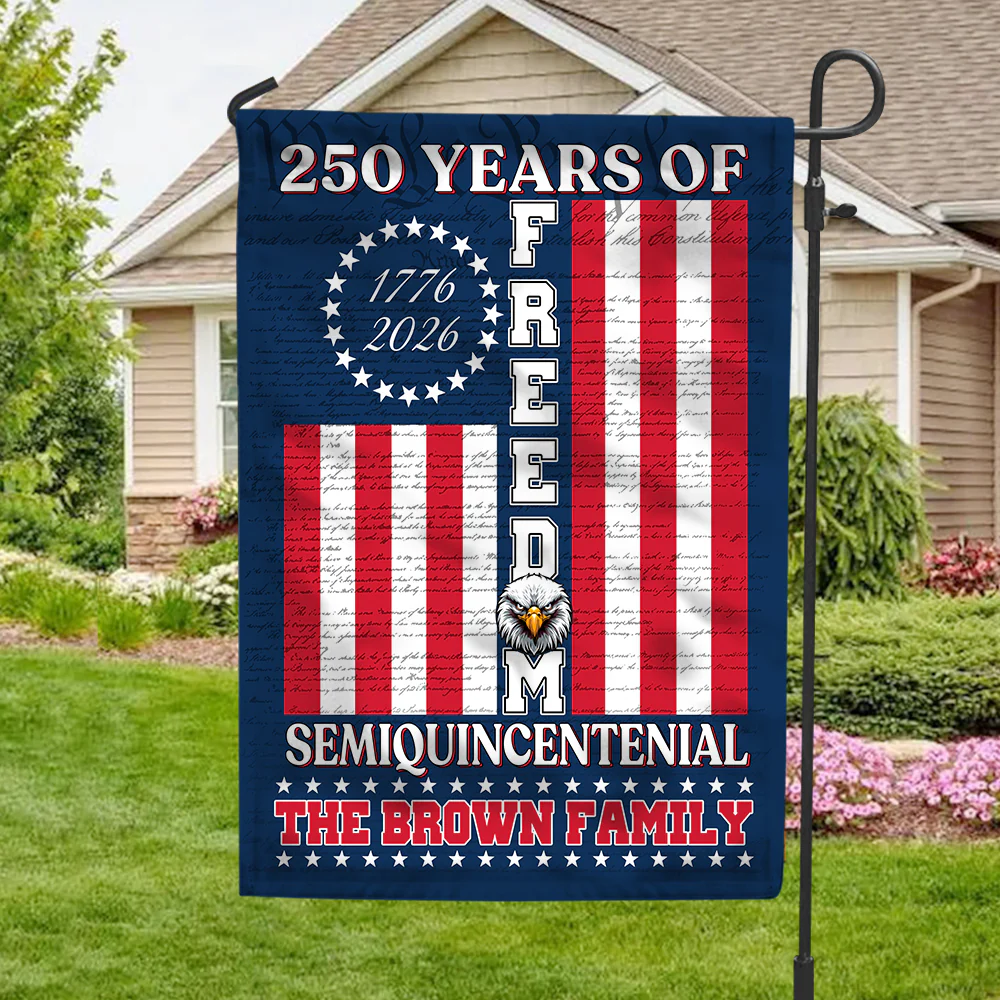 250 Years Of Freedom USA - Personalized Flag - Patriotic Gift For Family HN02 - Image 3