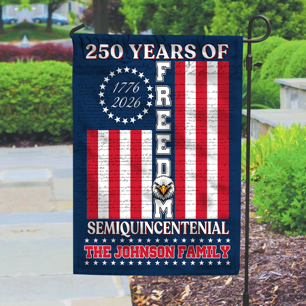 250 Years Of Freedom USA - Personalized Flag - Patriotic Gift For Family HN02 - Image 5