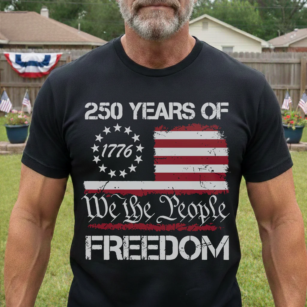 250 Years of Freedom We The People 1776 Shirt - Gift For Patriotic, Veteran | HN02 - Image 2