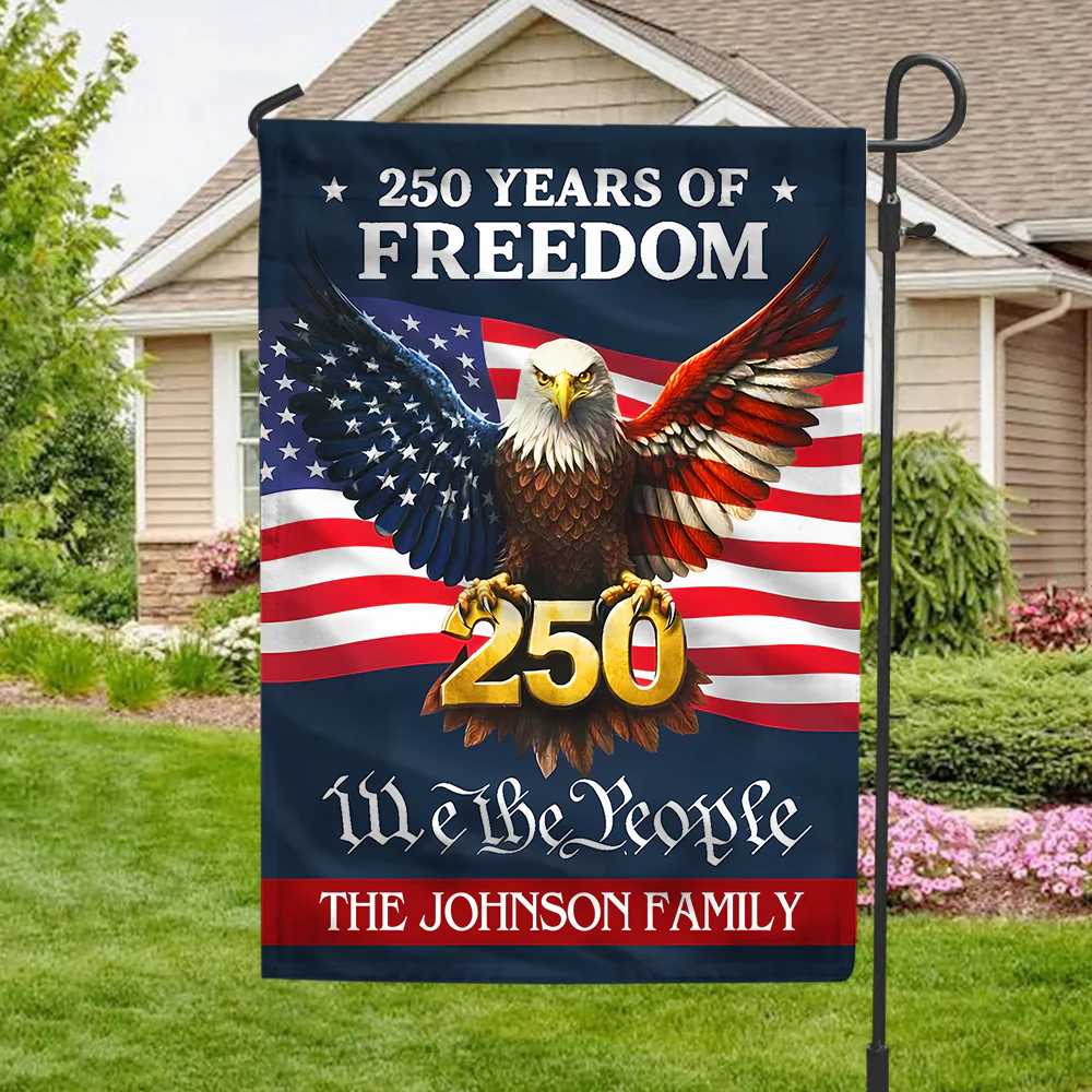 250 Years Of Freedom We The People - Personalized Flag - Patriotic Gift For Family HN02 - Image 3