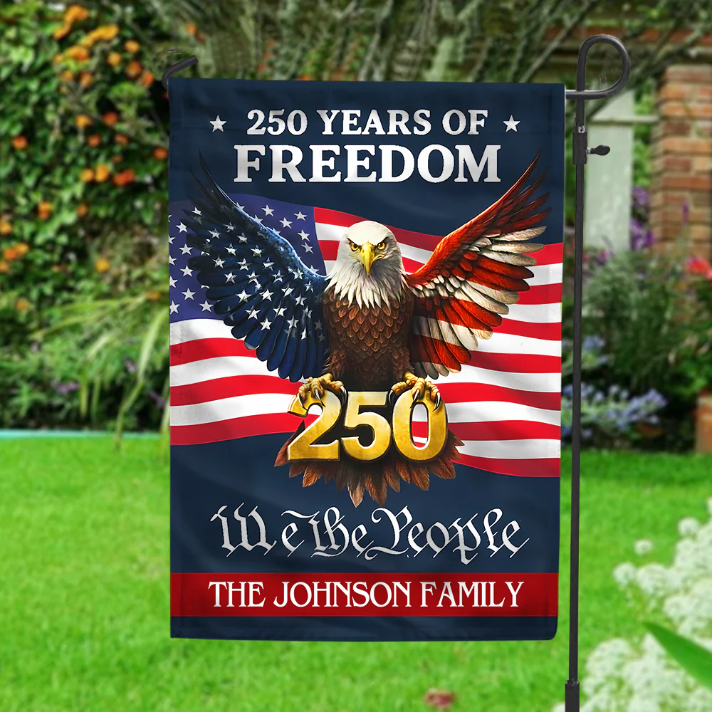 250 Years Of Freedom We The People - Personalized Flag - Patriotic Gift For Family HN02 - Image 4