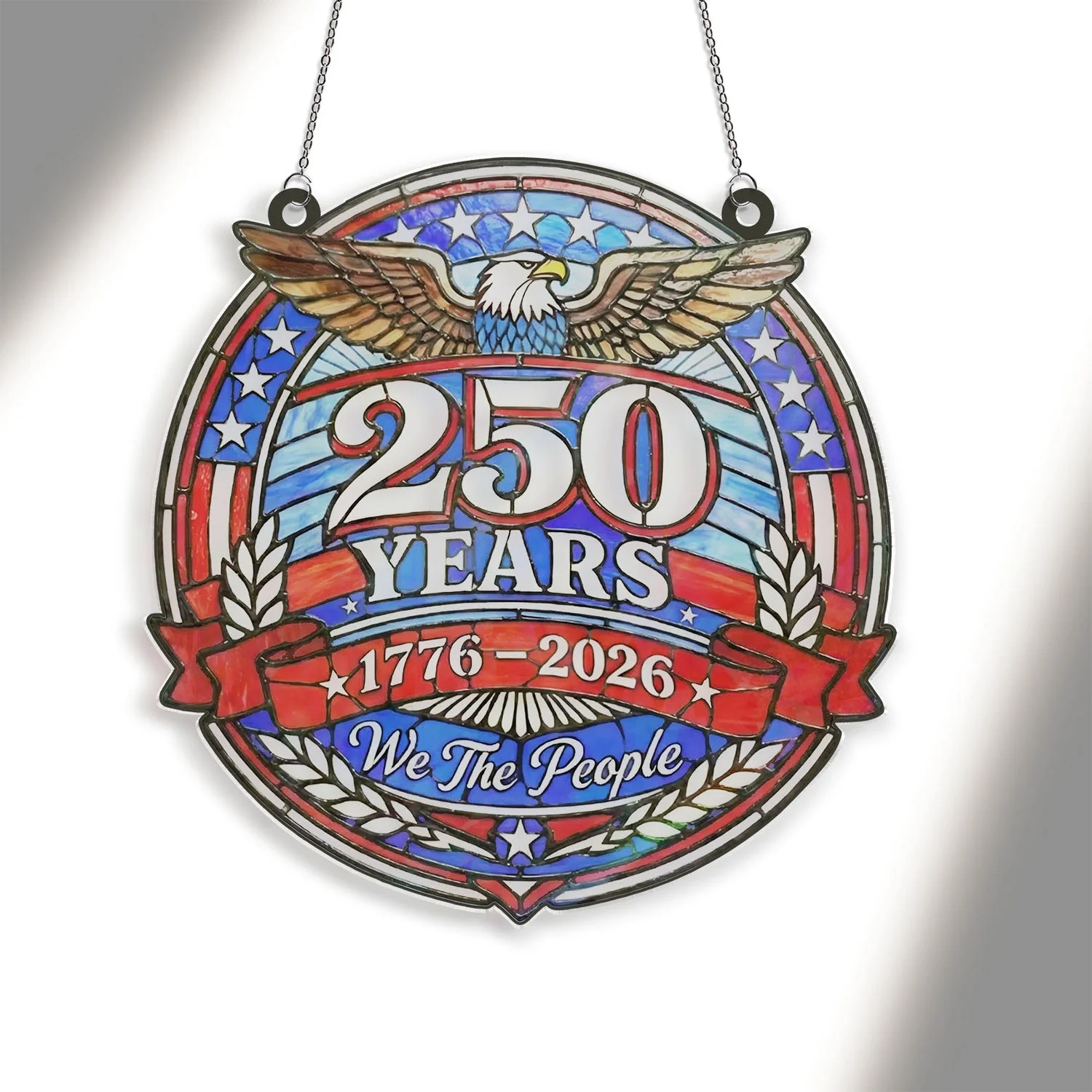 250 Years of Freedom - Window Hanging Suncatcher - Patriotic Gift For Family HN02 - Image 2