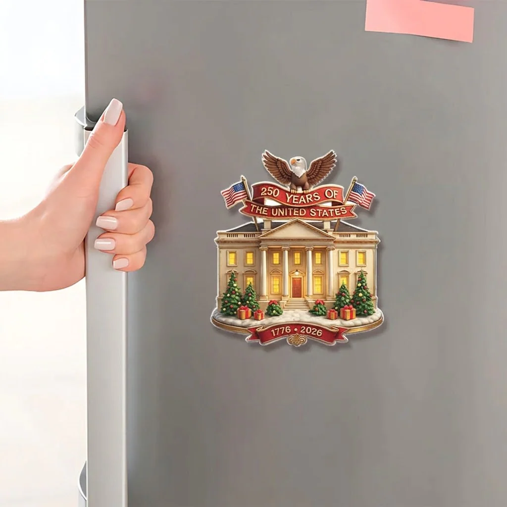 250 Years of The United States - Shape Acrylic Fridge Magnet - Patriotic Gift For Family HN02 - Image 4