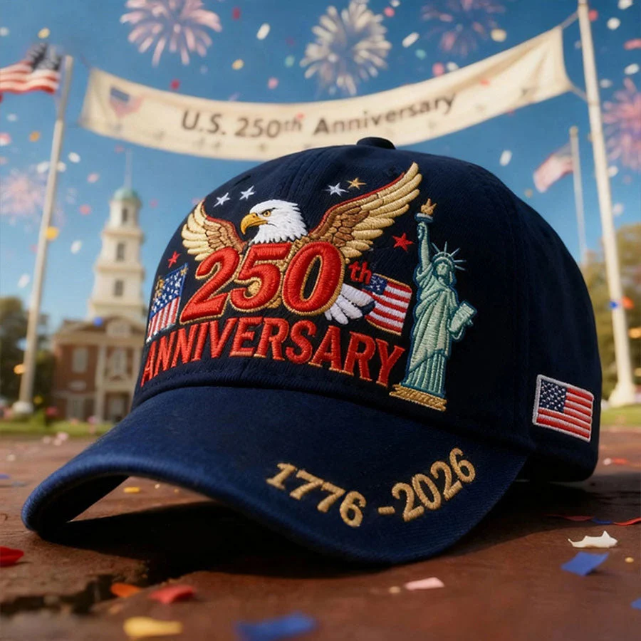 250th Aniversary With Eagle & Liberties - Embroidered Cap - Gift For Patriotic | HN02