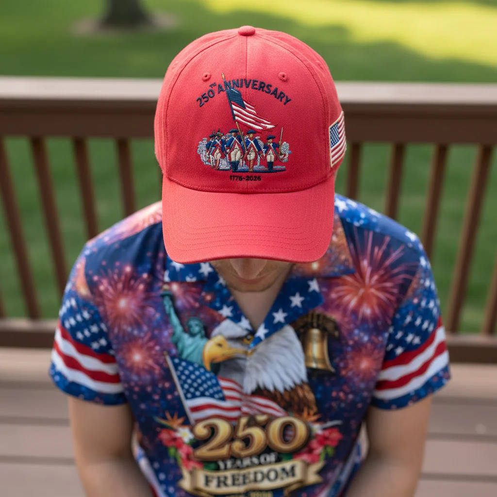 250th Anniversary 1976-2026 - Embroidered Cap - Gift For Patriotic HN02 - Image 3