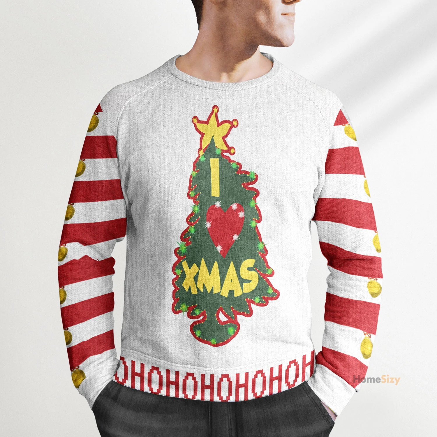 Grinc Green Monster I Love Christmas Ugly Sweatshirt - Image 4