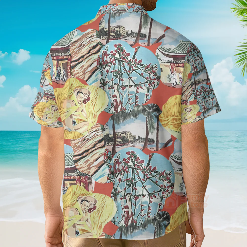 Jim Carrey In Ace Ventura Pet Detective - Costumes Movies Hawaiian Shirt - Image 4