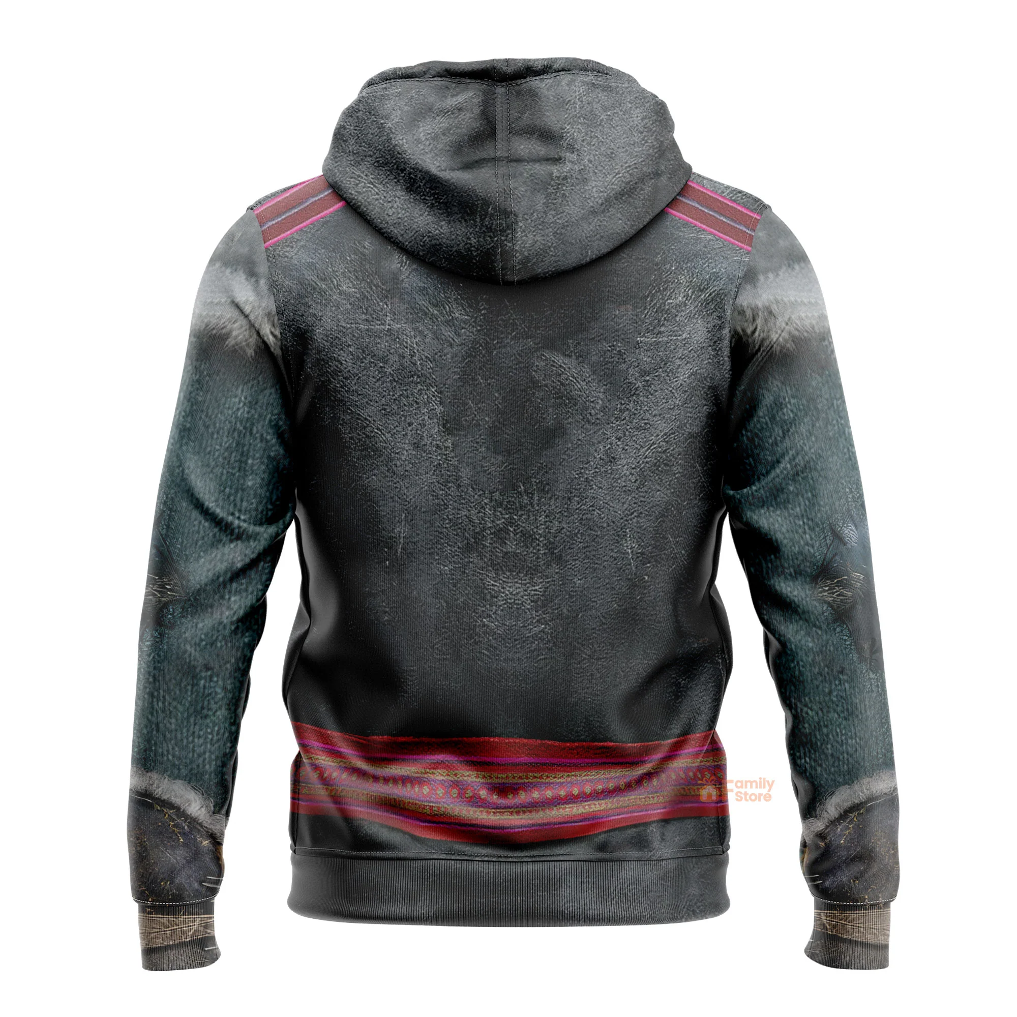 Kristoff Frozen Costume Cosplay Hoodie - Image 2