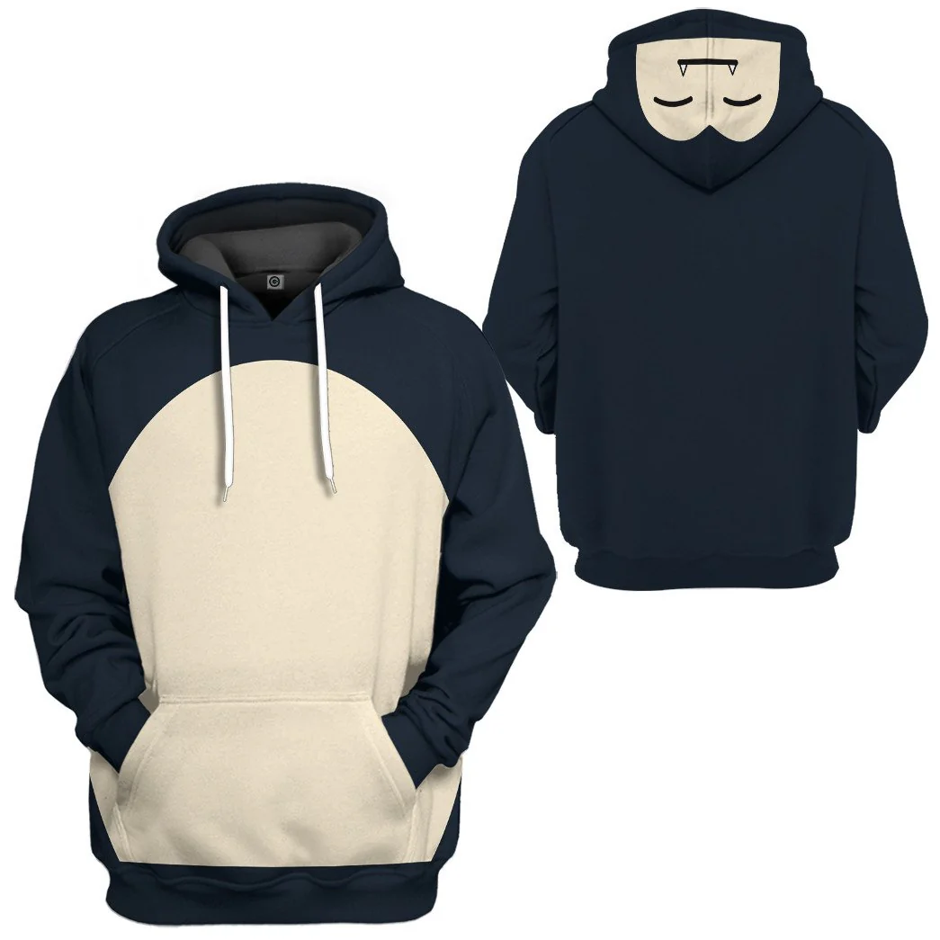 PoMo Snorlax Cosplay Hoodie For Men & Women - Image 3