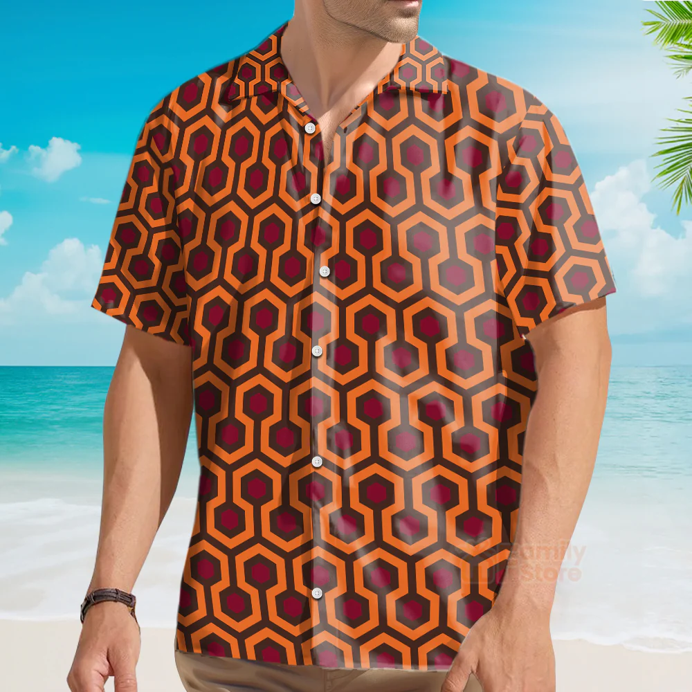 Overlook Hotel Carpet The Shining Cosplay - Hawaiian Shirt PN201006Lb - Image 3
