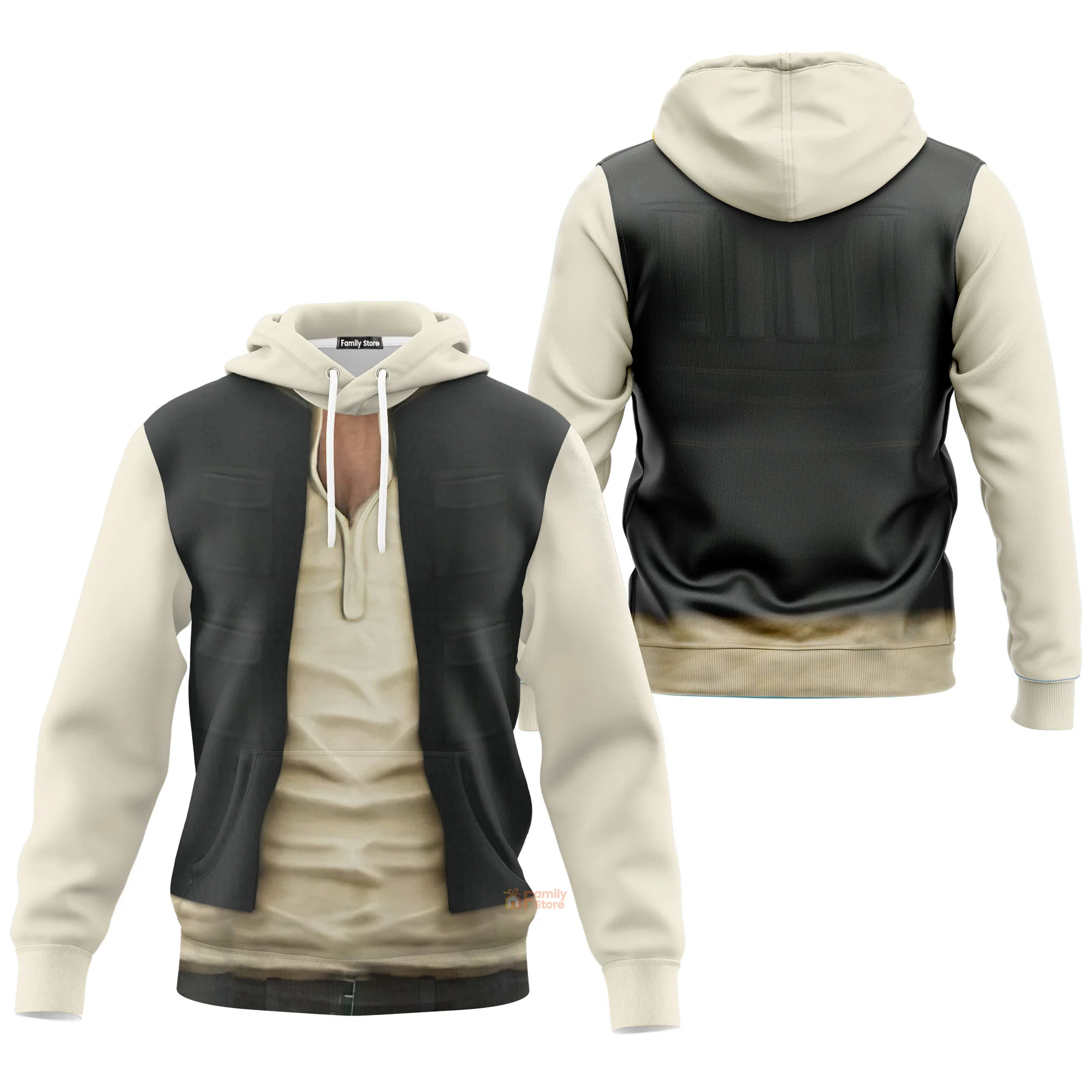 Stwa Han Solo Set Hoodie For Men - Image 3