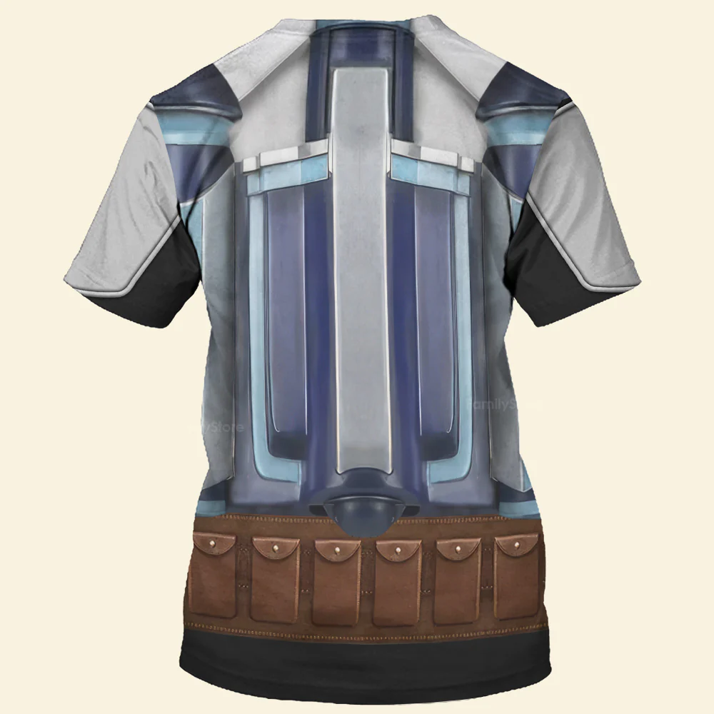 Stwa Jango Fett Costume T-Shirts For Men - Image 3