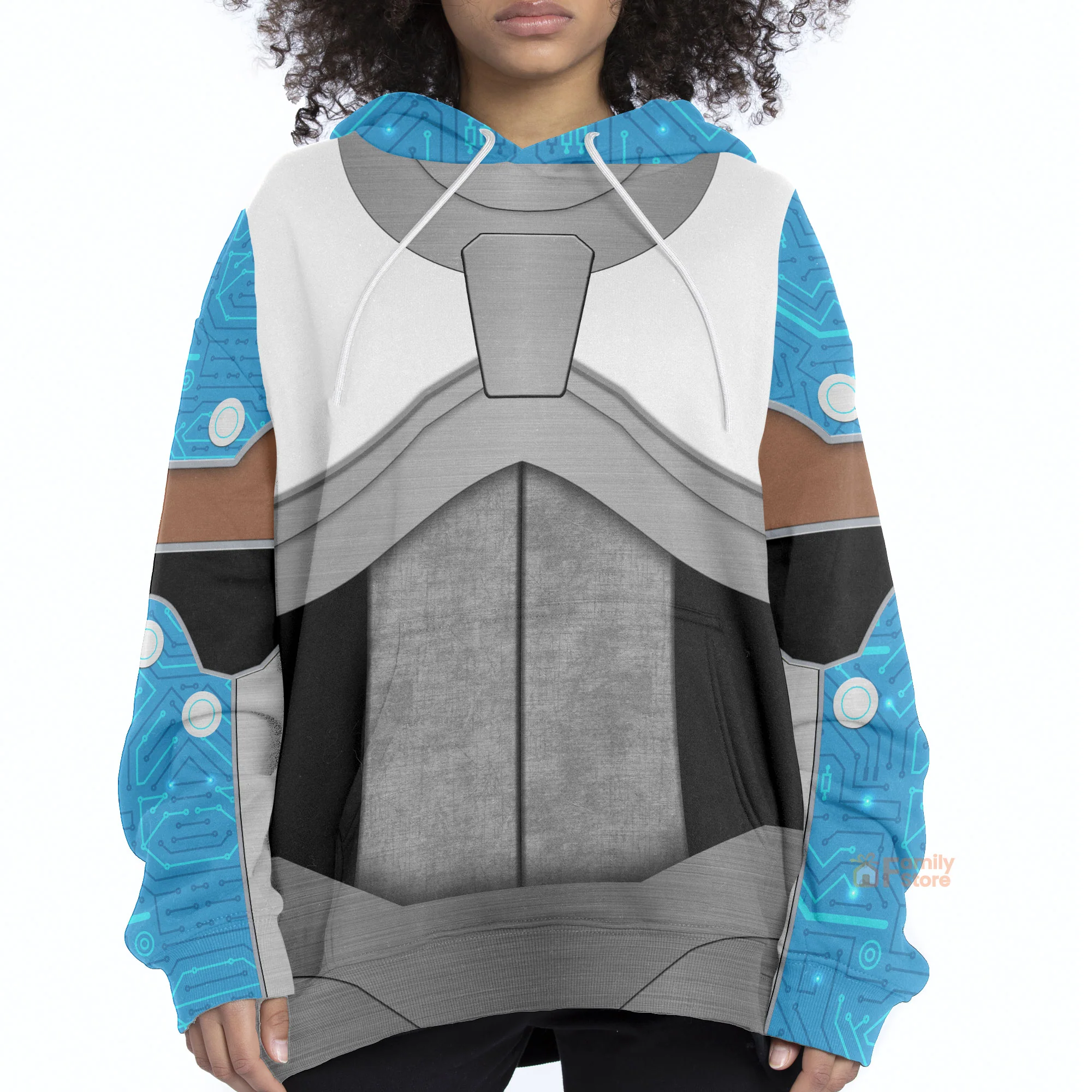 Teen Titan Cyborg Costume Cosplay Hoodie For Men And Women - Image 5