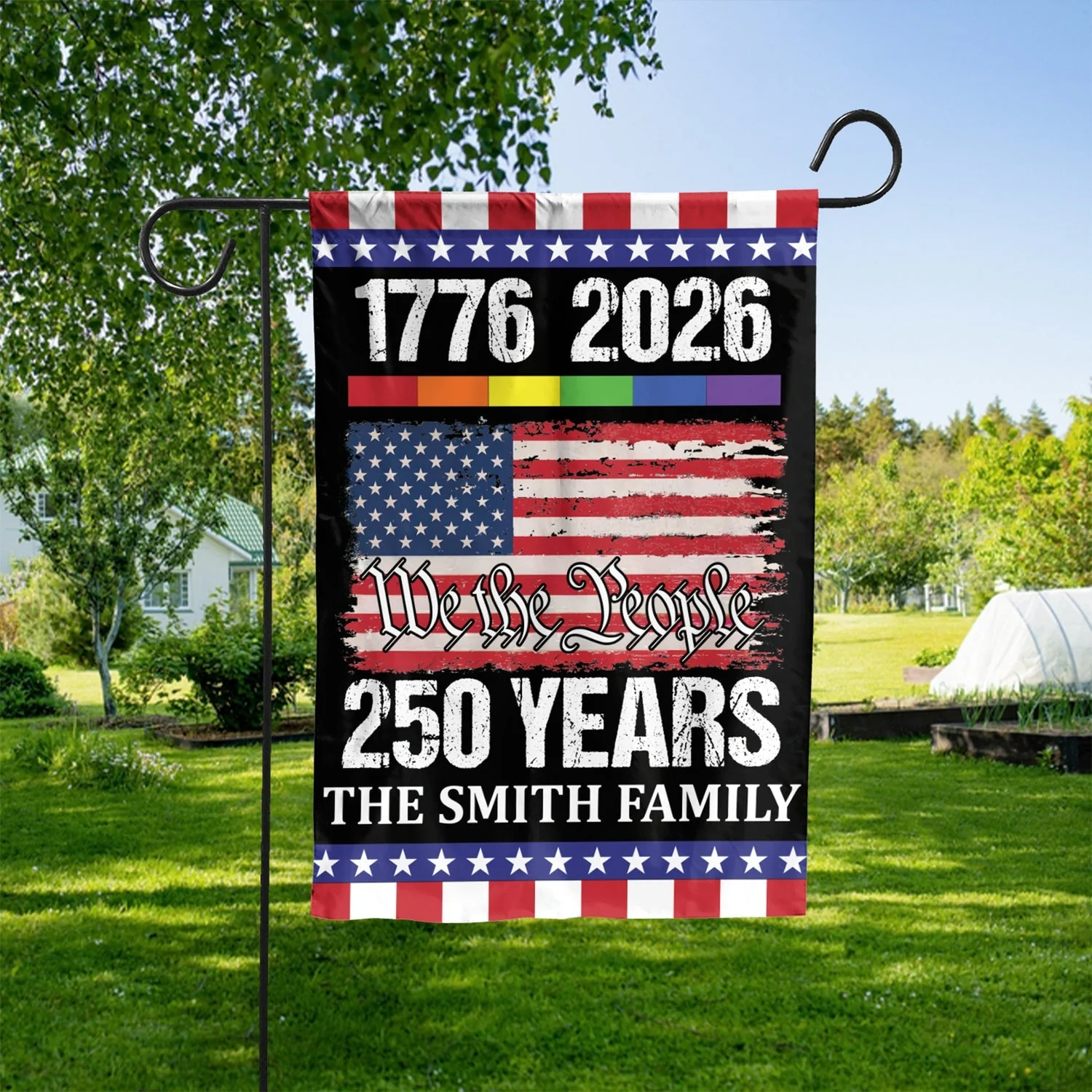 776–2026 250 Years We The People - Personalized Flag - Patriotic Gift For Family, American Christian | HN02 - Image 3