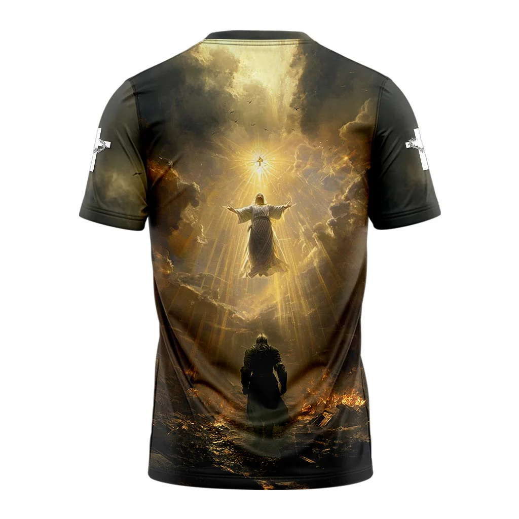 A Child Of God A Man Of Faith A Warrior Of Christ 3D TShirt - Image 2