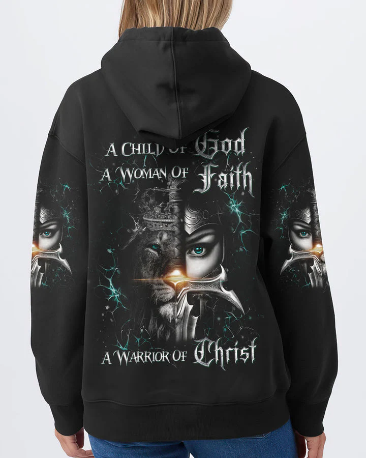 A Child Of God A Woman Of Faith - Women's All Over Print Shirt TD118 - Image 8