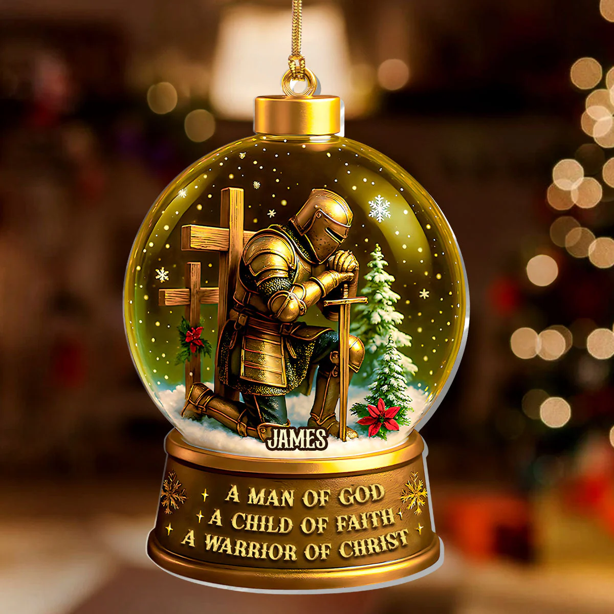 A Child Of God - Personalized Acrylic Ornament TD118 - Image 2