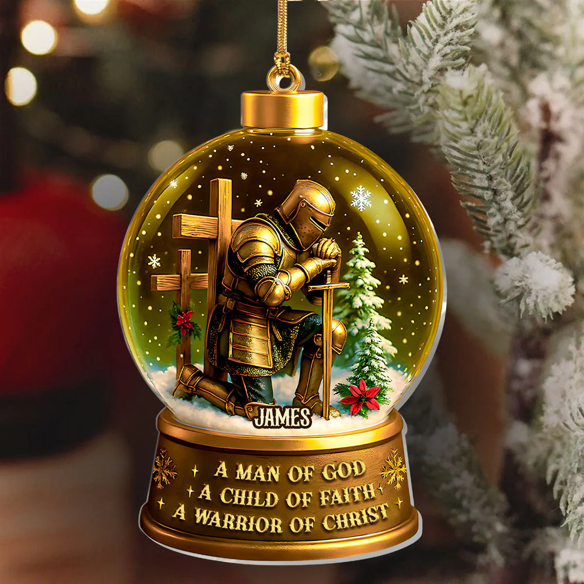 A Child Of God - Personalized Acrylic Ornament TD118 - Image 6