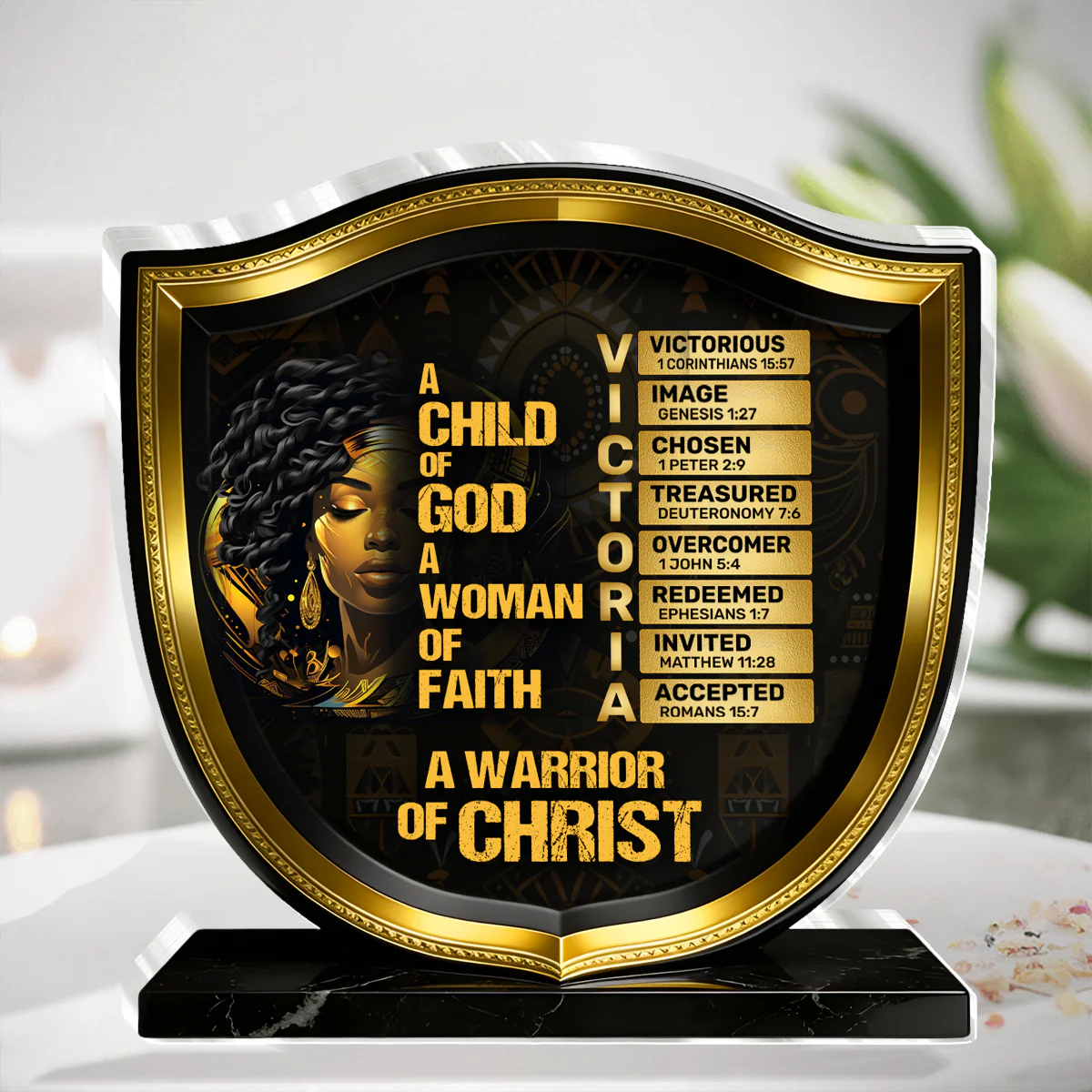 A Child Of God - Personalized Acrylic Plaque
