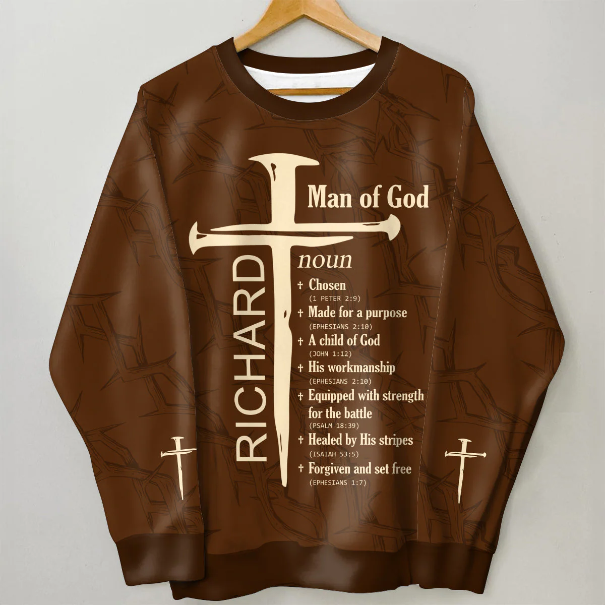 A Child Of God - Personalized AOP Sweatshirt TD118 - Image 4