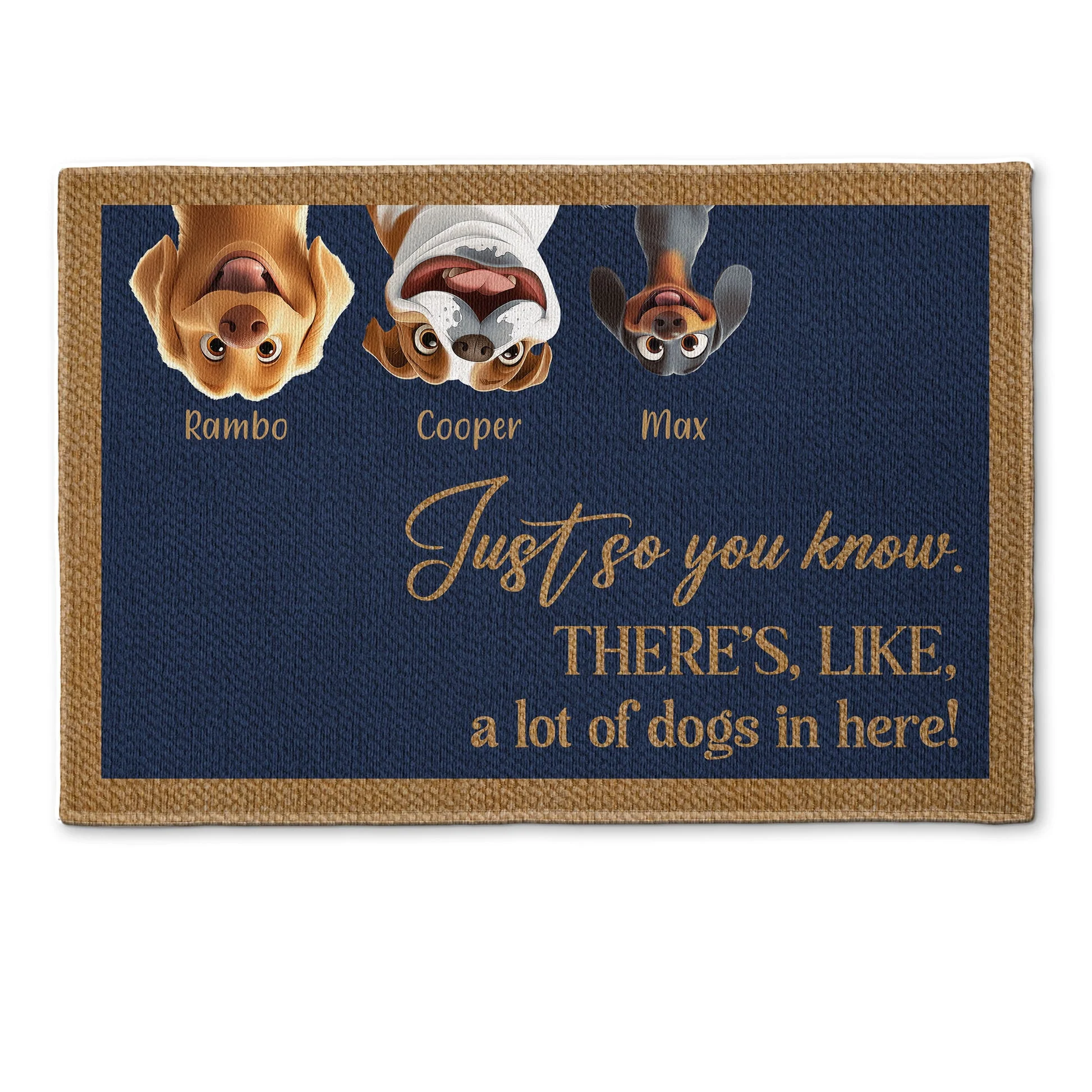 A Lot Of Dogs In Here! - Personalized Doormat - Gift for Pet Owners, Pet Lovers, Dog Mom, Dog Dad | CLP15 NH96 - Image 5