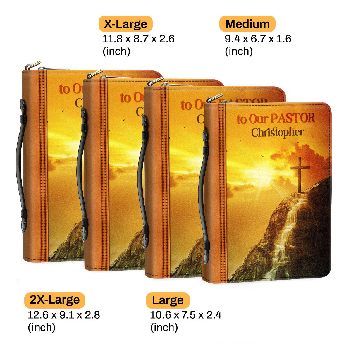 A Love Of God's Word And A Heart For His Flock - Awesome Personalized Bible Covers - AT4082421 - Image 6
