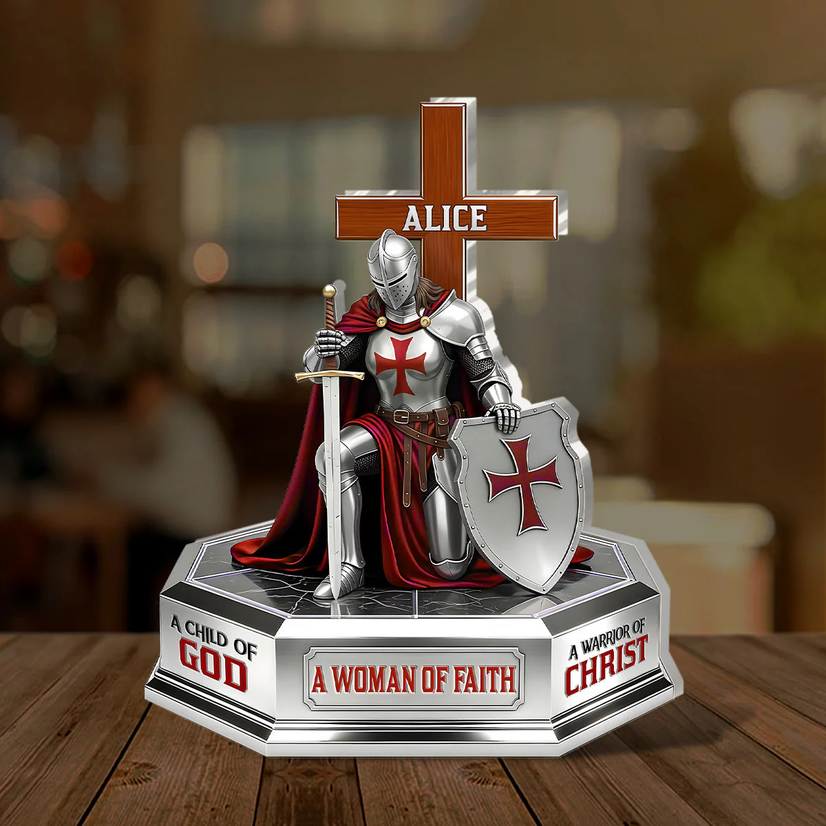 A Man Of God - Personalized Acrylic Plaque - Christian Gift For Man - Image 2