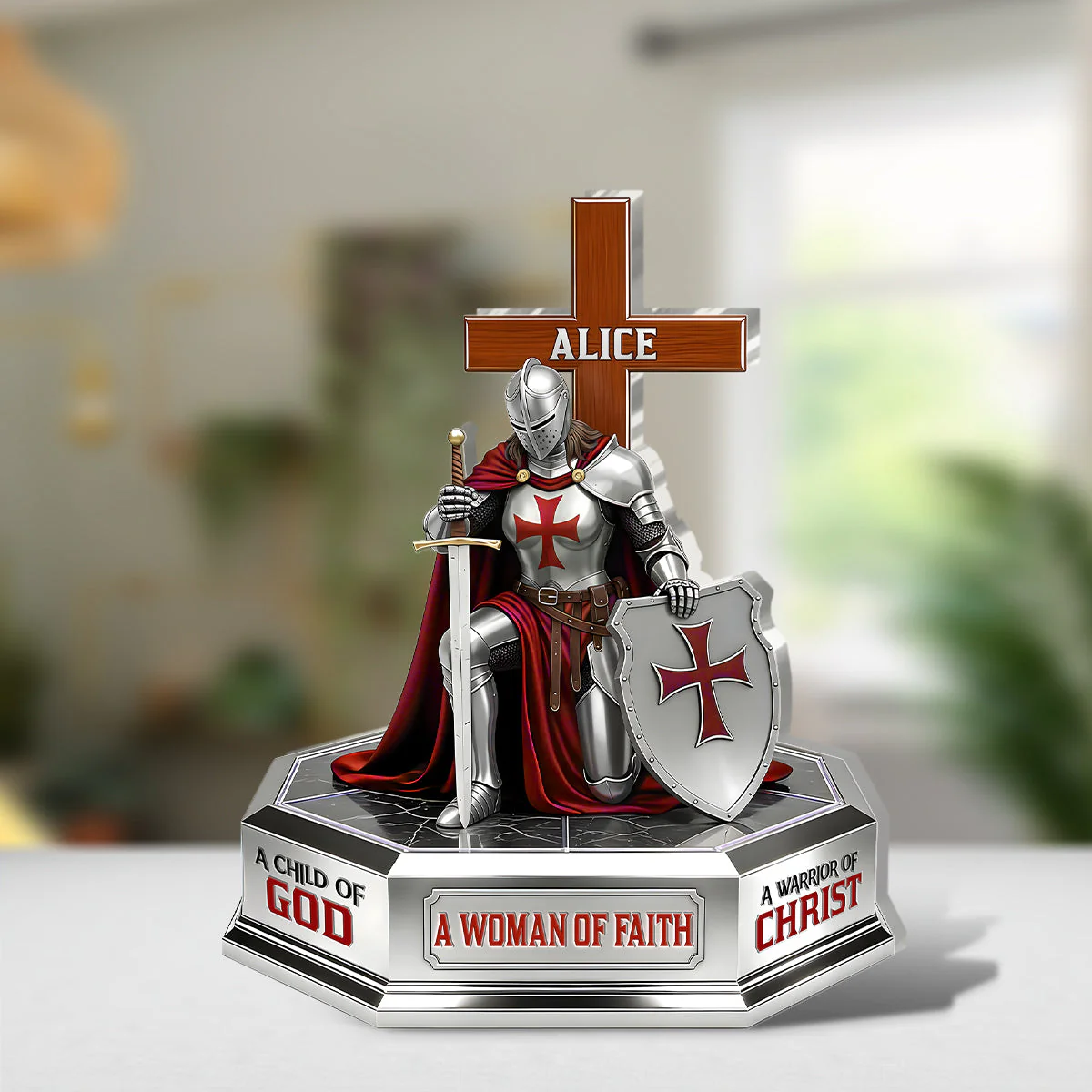 A Man Of God - Personalized Acrylic Plaque - Christian Gift For Man - Image 4