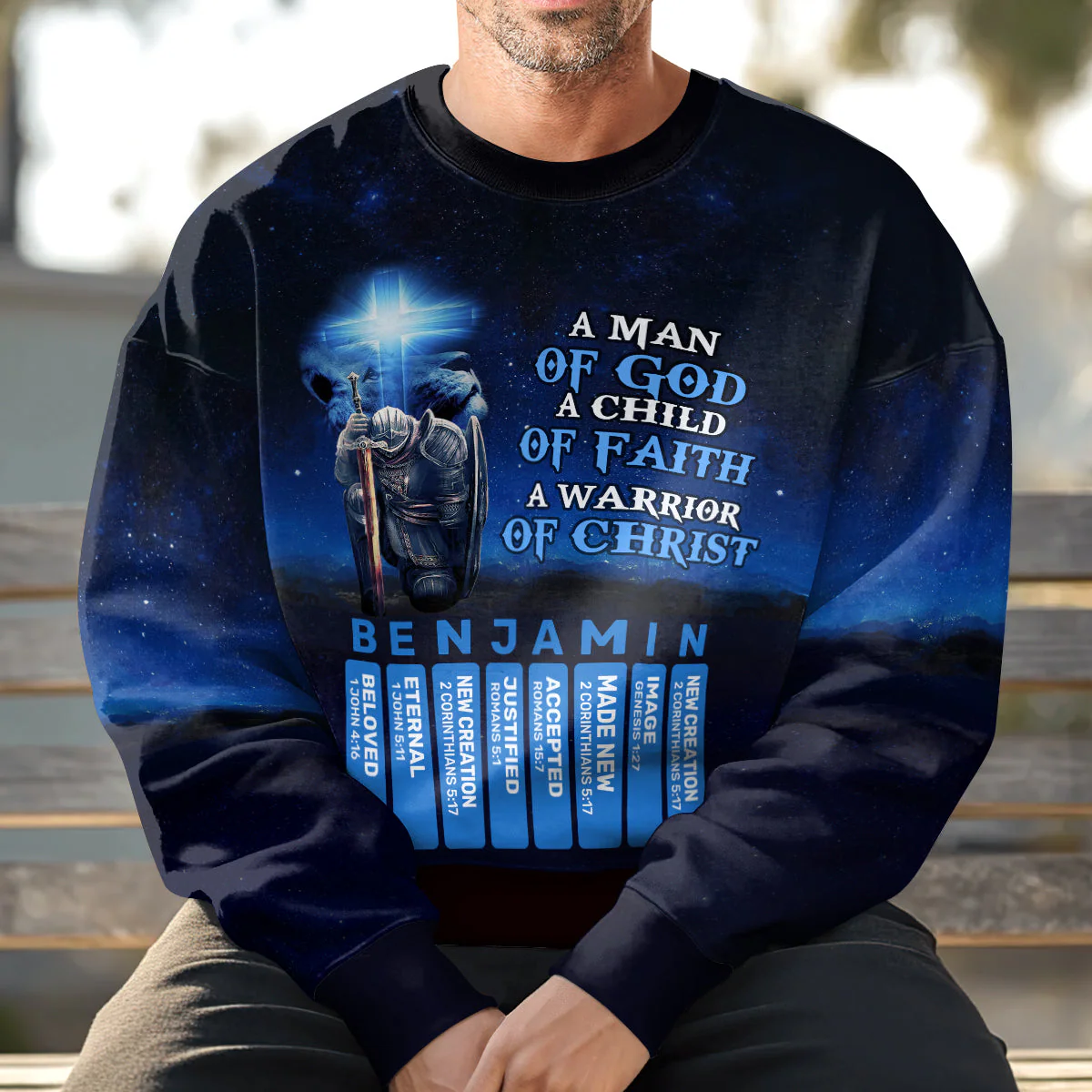 A Man Of God - Personalized AOP Sweatshirt TD118 - Image 2