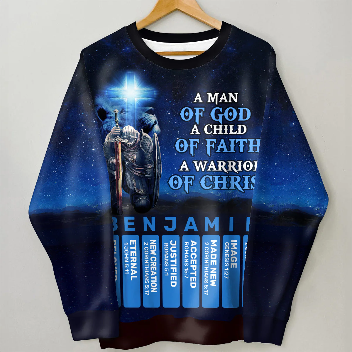 A Man Of God - Personalized AOP Sweatshirt TD118 - Image 3