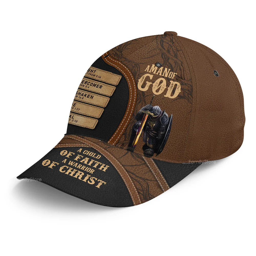 A Man Of God - Personalized Classic Cap - Image 8