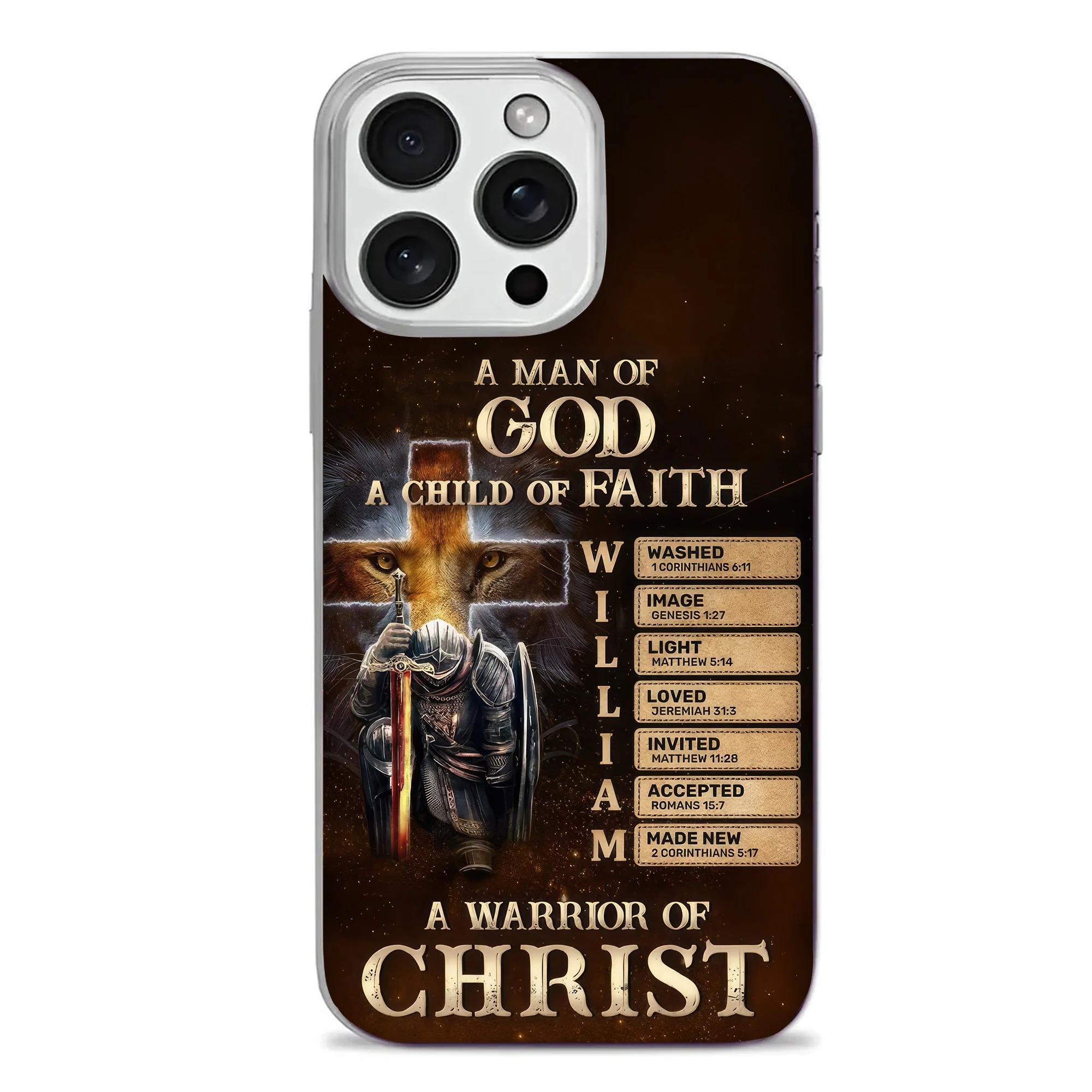 A Man Of God - Personalized Phone Case TD118