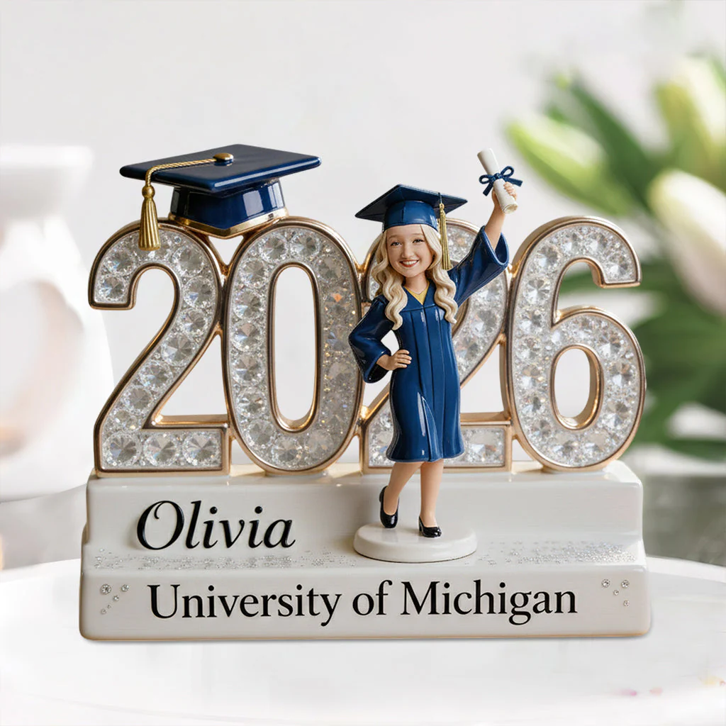 A Sweet Ending To A New Beginning - Personalized Shape Acrylic Plaque - Gift For Graduates - Image 2