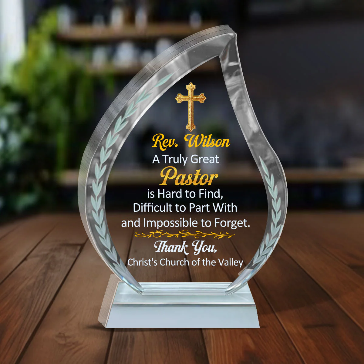 A Truly Great Pastor - Personalized Acrylic Plaque TD118