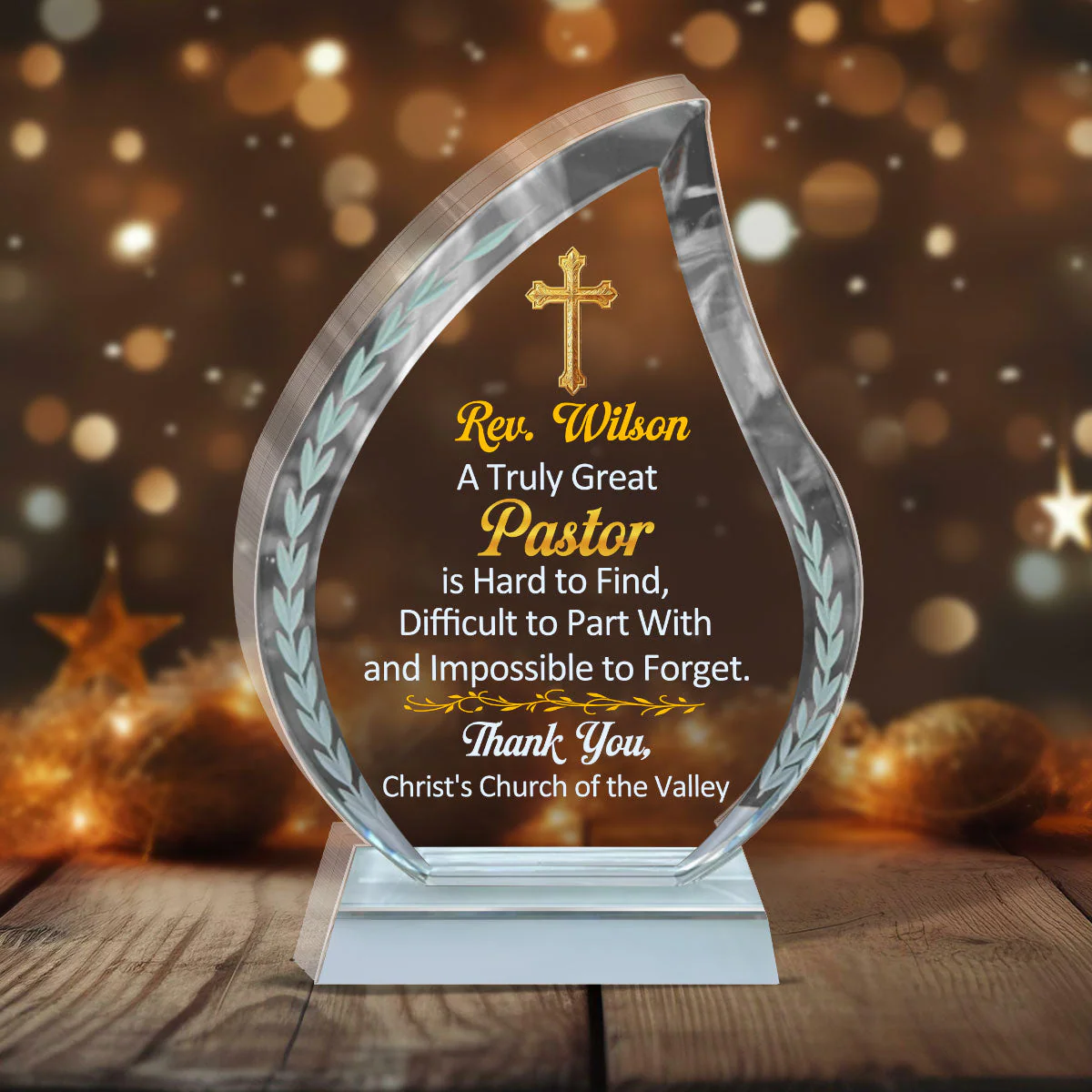 A Truly Great Pastor - Personalized Acrylic Plaque TD118 - Image 2