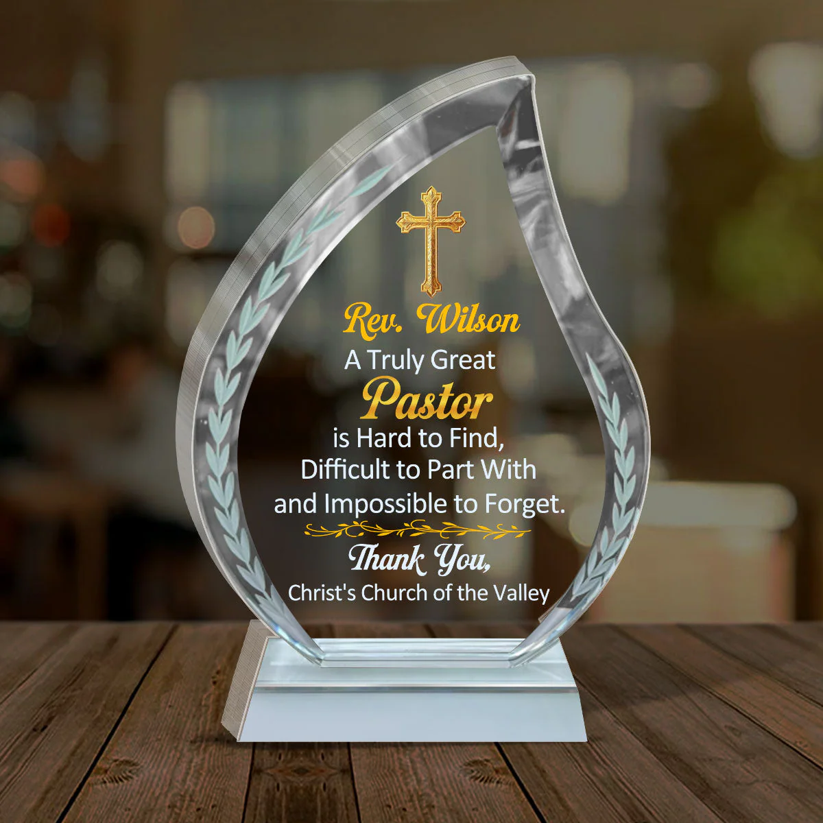 A Truly Great Pastor - Personalized Acrylic Plaque TD118 - Image 3