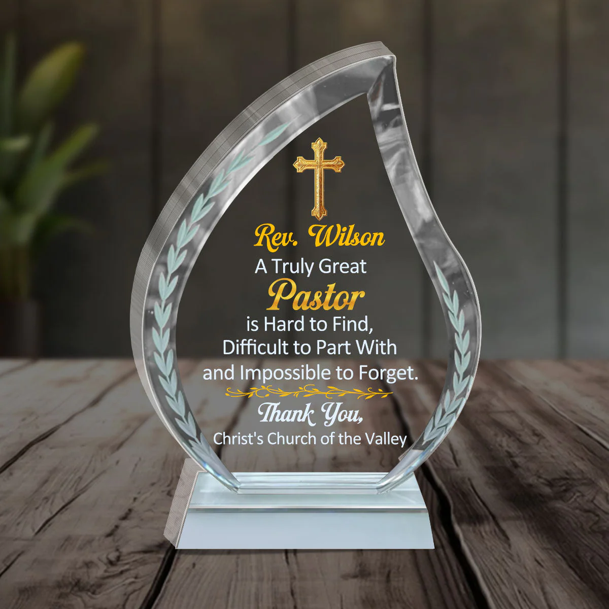 A Truly Great Pastor - Personalized Acrylic Plaque TD118 - Image 4