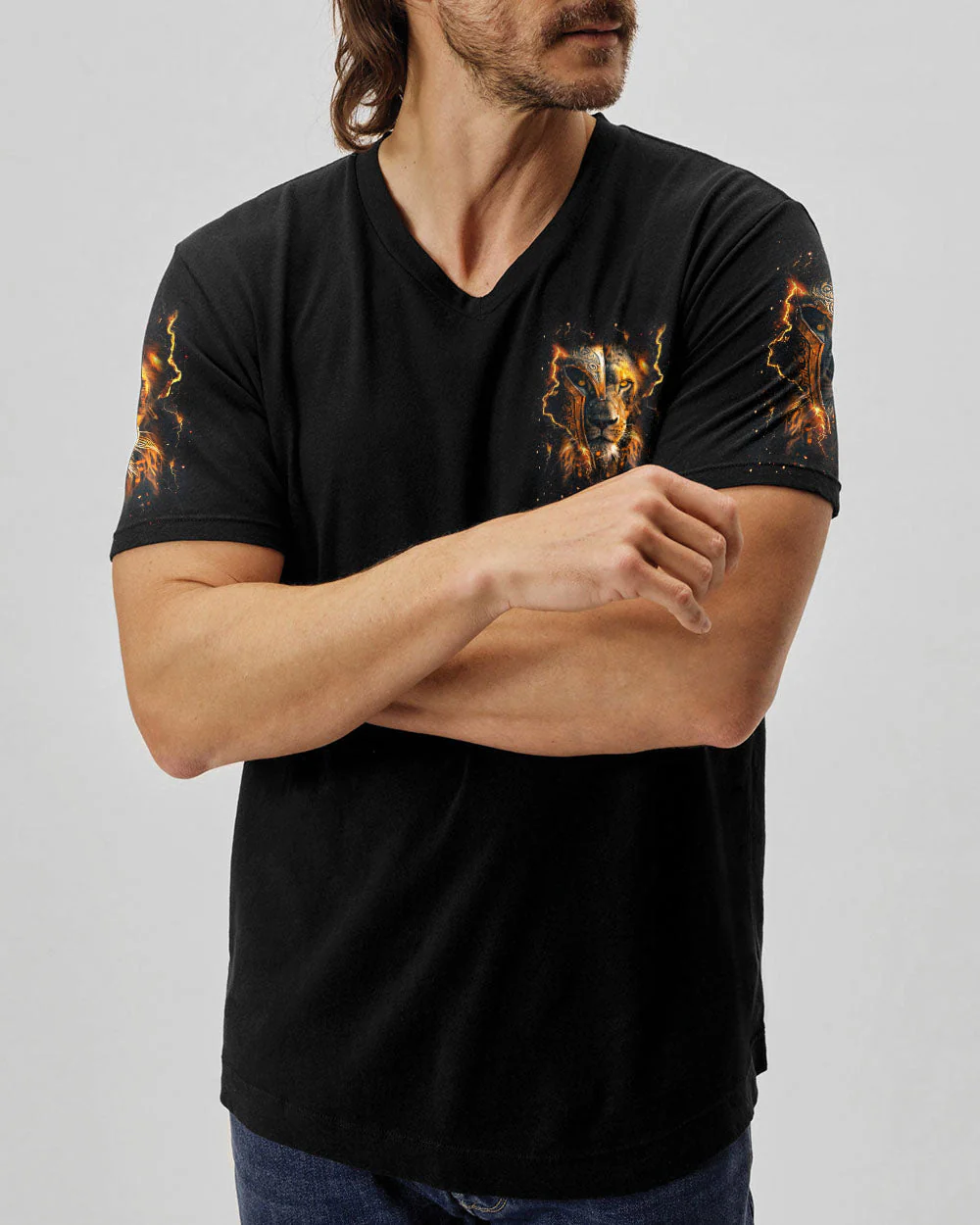 A Warrior Of Christ Lion Men's All Over Print Shirt - Yhhn0702251 - Image 13