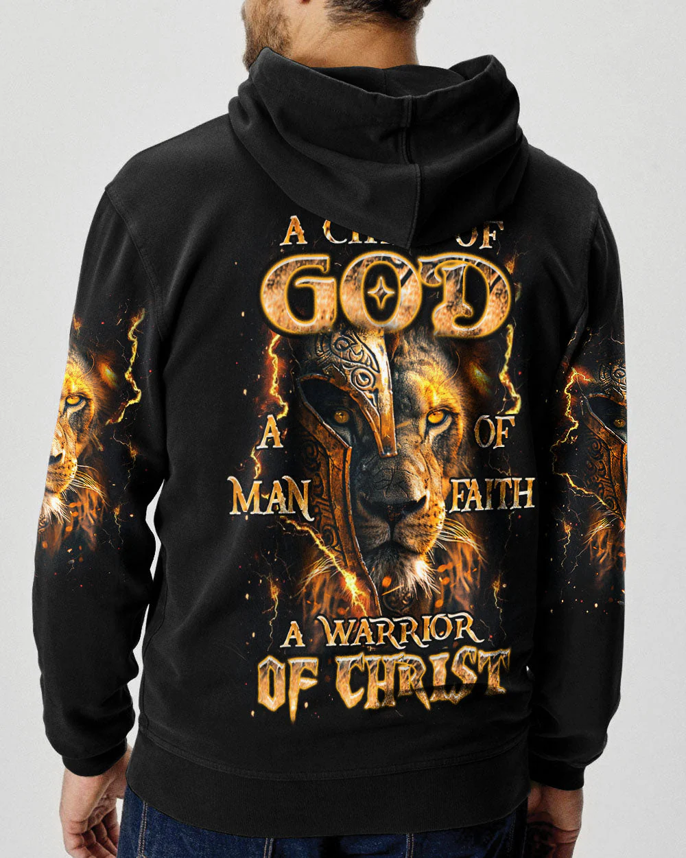 A Warrior Of Christ Lion Men's All Over Print Shirt - Yhhn0702251 - Image 3