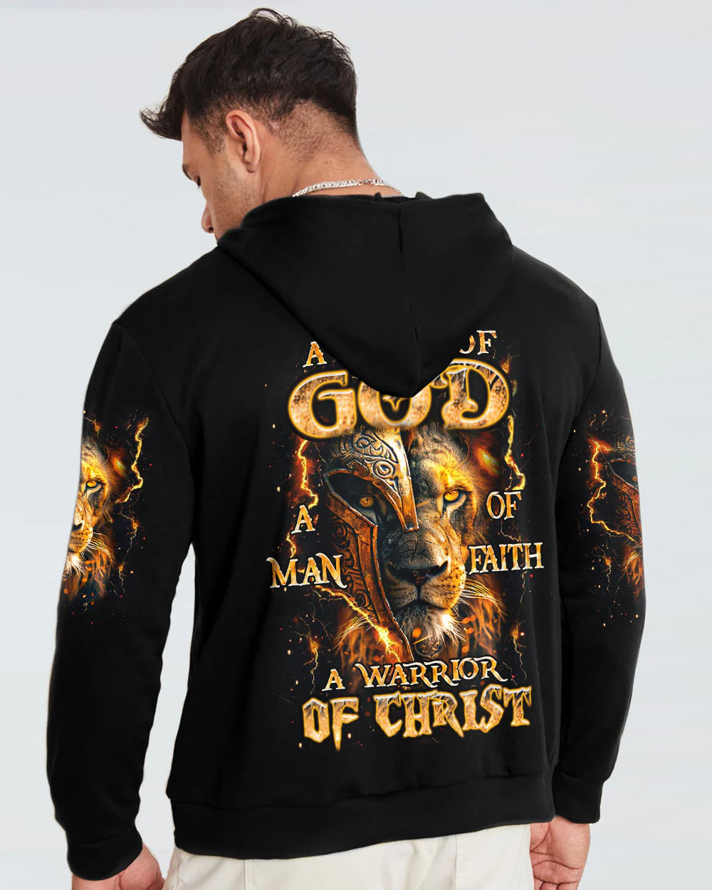 A Warrior Of Christ Lion Men's All Over Print Shirt - Yhhn0702251 - Image 4