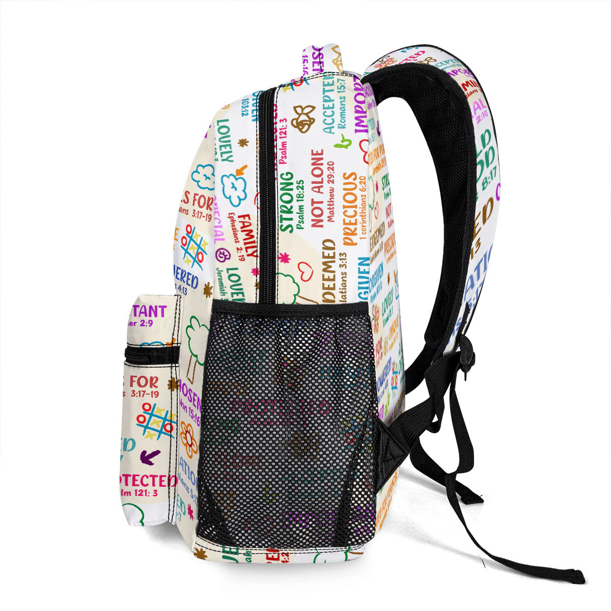 Affirmation Bible Verses - Personalized Backpack -  Gift For Kids, Back To School | GR29 TD118 - Image 3