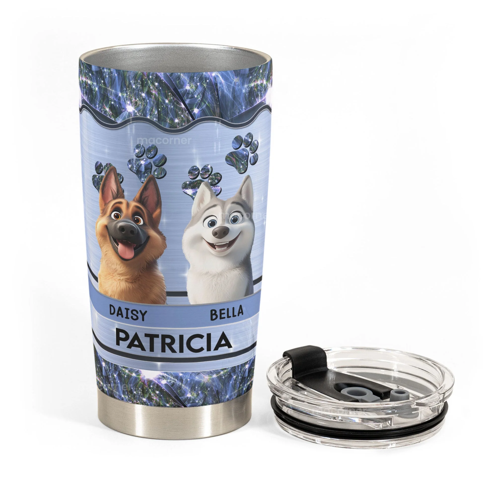 All You Need Is Love And A Dog - Personalized Tumbler Cup - Gift for Pet Owners, Pet Lovers, Dog Mom, Dog Dad | CLP15 NH96 - Image 3