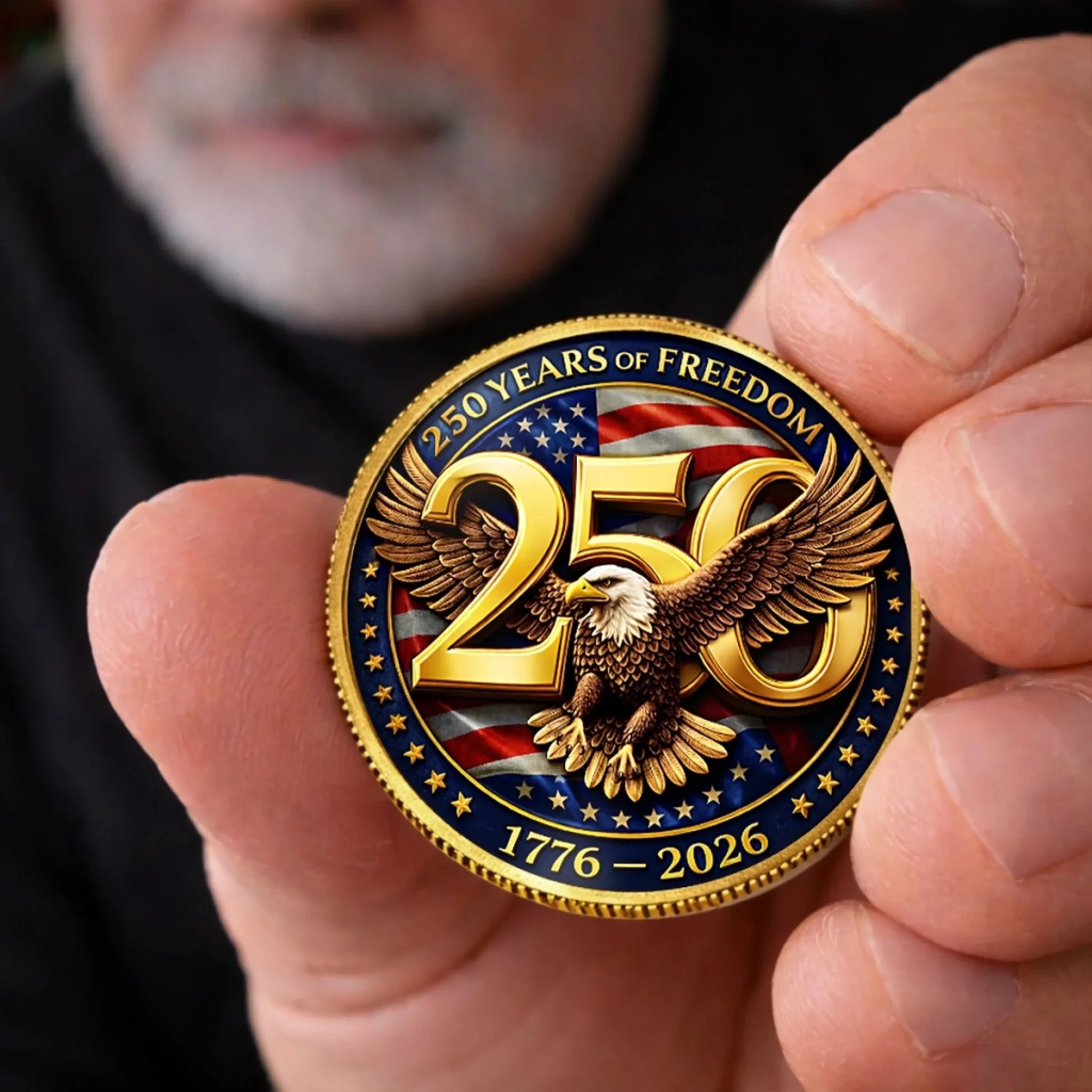 America 250 Years Of Freedom - Commemorative Coin - Gift For Patriotic | HN02 - Image 4